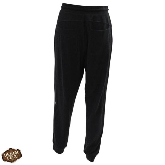 Alo Yoga Soho Sweatpant Black Alolux Relaxed Fit Lounge Joggers Size Medium - Picture 7 of 15